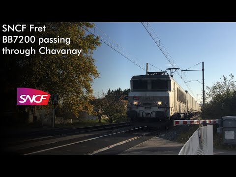 SNCF Fret BB7200 passing through Chavanay