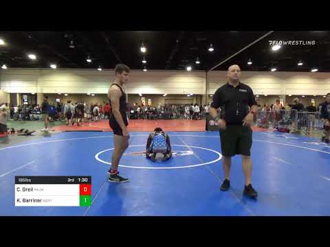 195 Lbs Semifinal - Chris Greil, Palm Harbor University High School Wrestling Vs Kanenan Barriner,