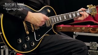 Video thumbnail for Gibson Custom 2015 1974 Les Paul Custom Reissue VOS Electric Guitar by Musician's Friend
