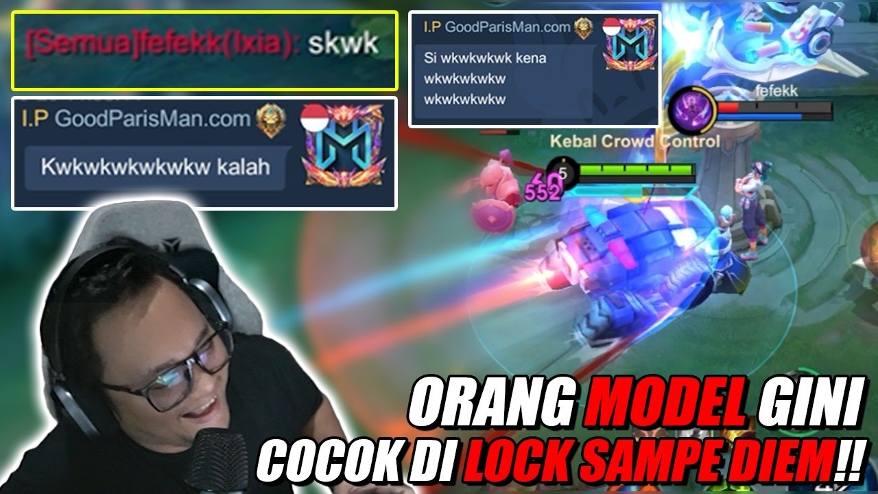 Awalnya Tertawa Akhirnya Menderita! Lock MM lawan sampai kena MENTAL karna Chat ALL!