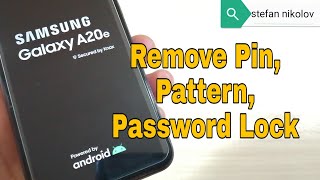 Hard reset Samsung A20e SM-A202F. Unlock pattern/pin/password lock.