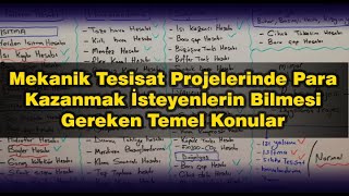 Mekanik Tesisat Projelerinde Para Kazanmak İsteyenlerin Bilmesi Gereke