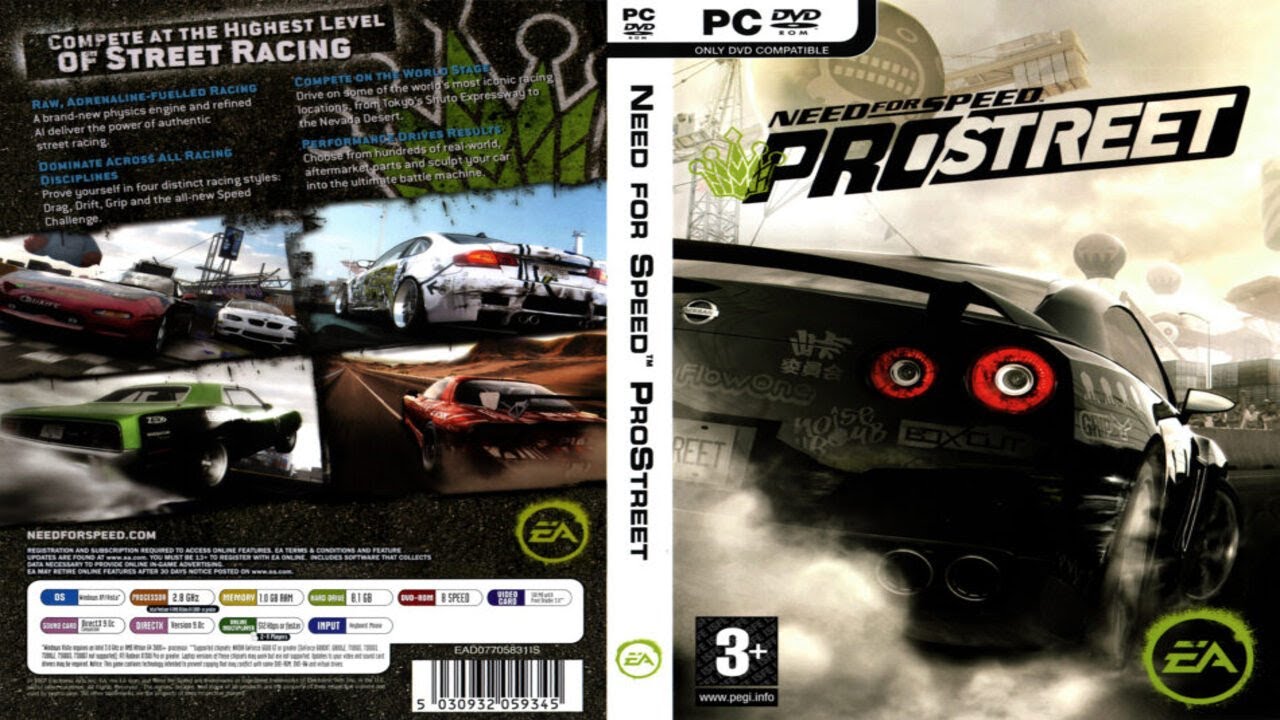 Need for Speed: ProStreet  (2007)  -   Full Game  | PC  | HD | 1080p |