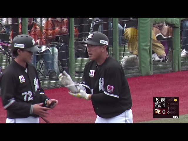 【ファーム】マリーンズ・角中勝也 ライトオーバーのタイムリー3ベースヒットで先制!! 2025年5月24日 東北楽天ゴールデンイーグルス 対 千葉ロッテマリーンズ｜無料動画｜パ・リーグ.com｜プロ野球