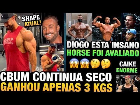 CBUM ESTÁ ENORME E AINDA MUITO SECO - DIOGO REVELA O FISICO - HORSE AVALIADO POR RAMON E CARIANI
