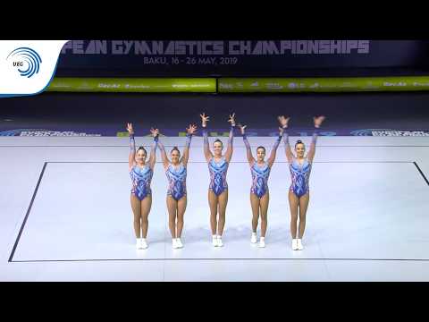 Italy - 2019 Aerobics Junior European silver medallists, groups