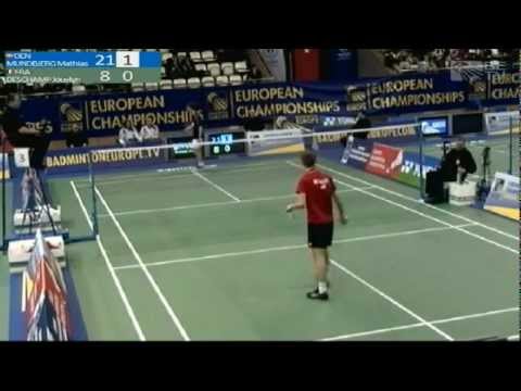 2013 European Junior Team Championships Final MS Mathias Mundbjerg (DEN) VS Jocelyn Deschamp (FRA)