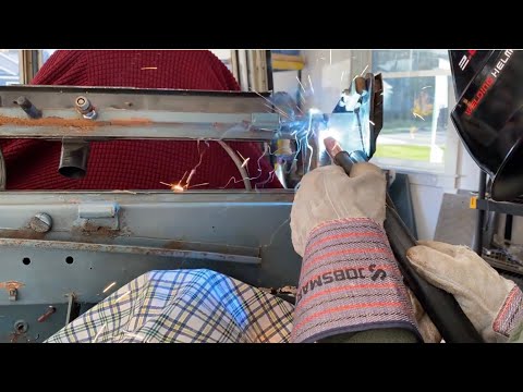 Repairing a Rusty Land Rover Series IIA Bulkhead   HD 1080p