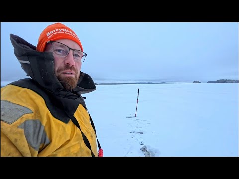 Talvikalastus -25,Joko verkoille? Jääntutkimus retki