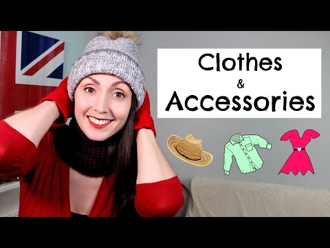 English Vocabulary Clothes And Accessories