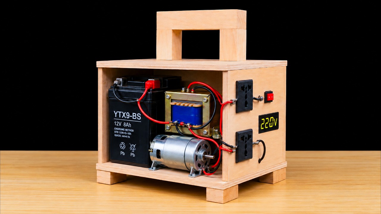 I make a GIANT power bank 1,000,000mAh , 220V output , simple DIY