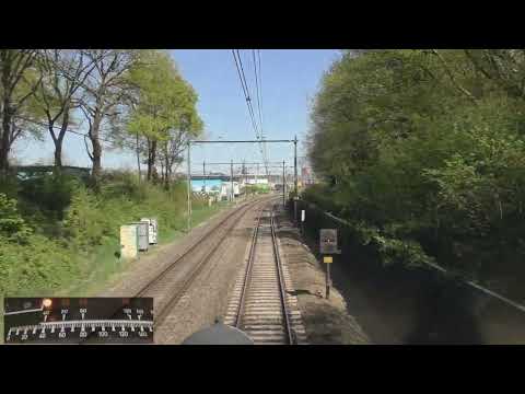 Meerijden met de machinist van Utrecht naar Zwolle. ( Met snelheidsmeter)