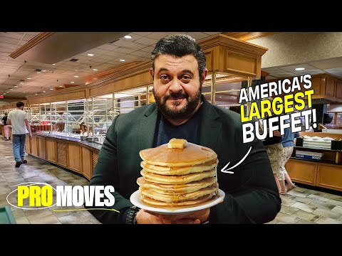 Adam Richman Spends 24 Hours at America’s Largest Buffet | Pro Moves