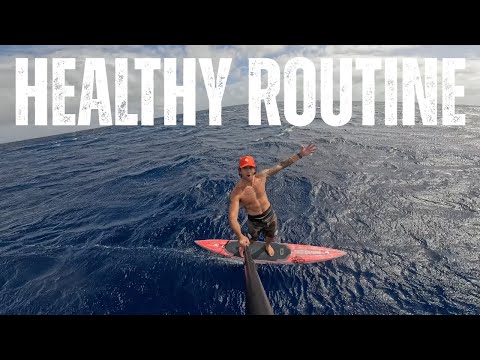HEALTHY ROUTINE | SUP FOIL DOWNWIND | WAIKIKI HAWAII