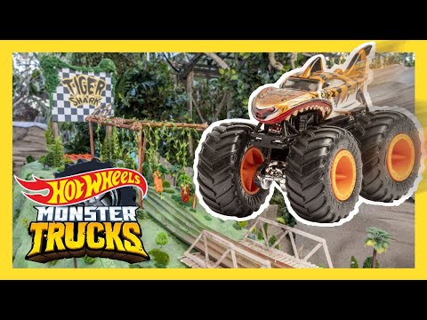 Corrida de Exibição: MONSTER TRUCKS vs. CARROS 💥🚗 | Monster Trucks | @HotWheelsPortuguês
