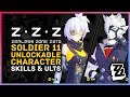 Zenless Zone Zero | New SOLDIER 11 Unlockable Character Gameplay - Skills & Ultimate's