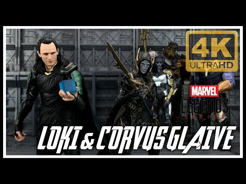 Hasbro Marvel Legends Avengers Infinity War LOKI & CORVUS GLAIVE 2 Pack Review