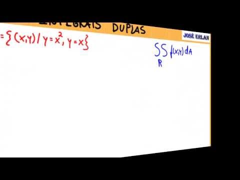 Integrais duplas - Não retangulares (Exemplo 1) - Regiões 1 e 2