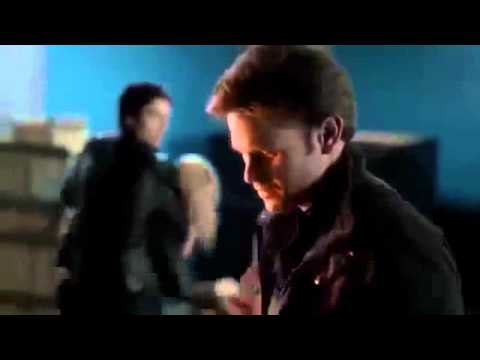 TVD 3X22 Rebekah sees Alaric kill Klaus Elijah hugs her Rebekah runs Matt Elena off the road1