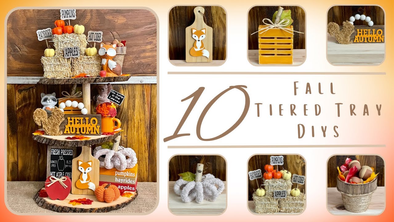 Fall into Autumn: 10 DIY Tiered Tray Decor Ideas for the Season