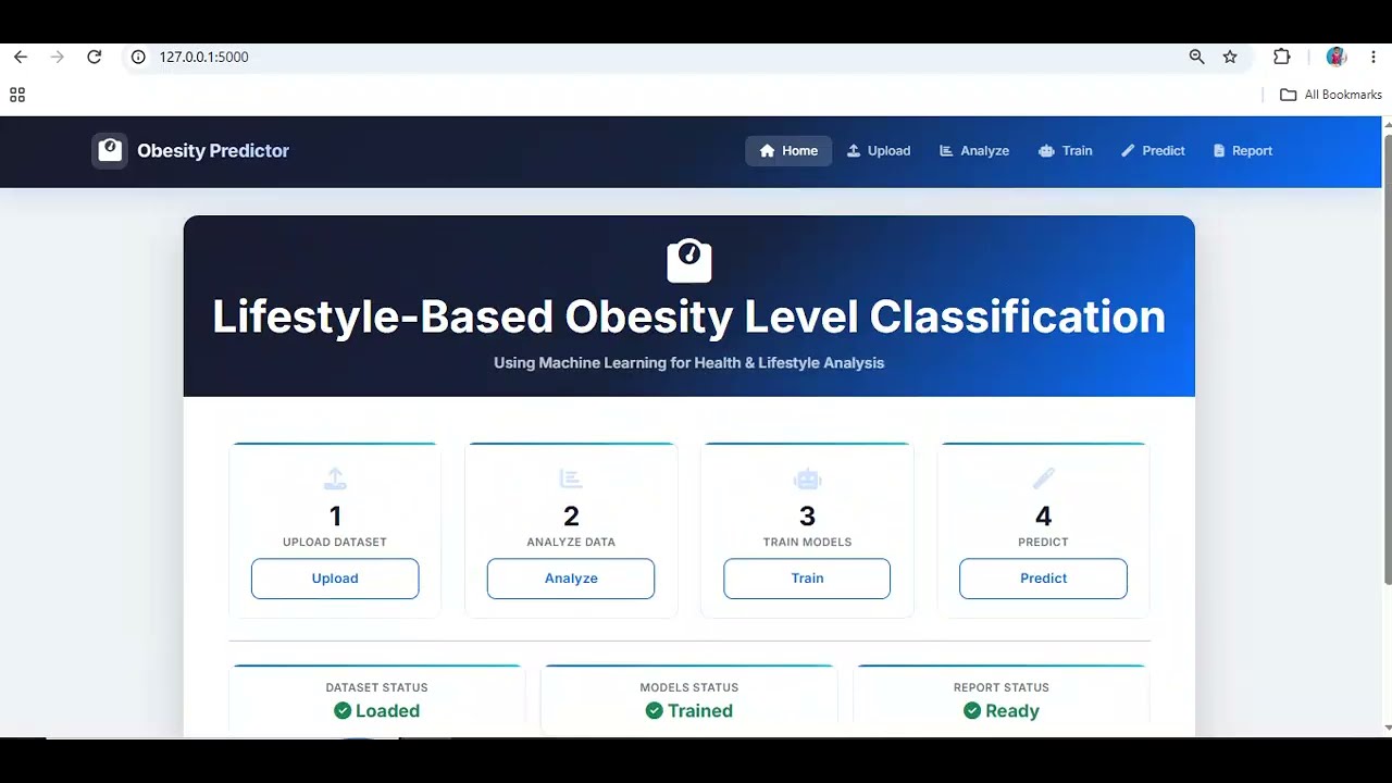 Lifestyle-Based Obesity Level Classification Using Machine Learning