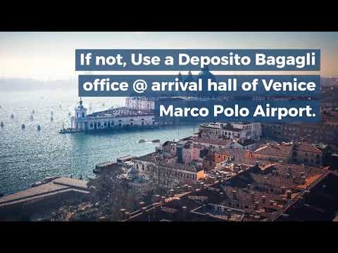 Onde posso guardar bagagem para um dia em Veneza?