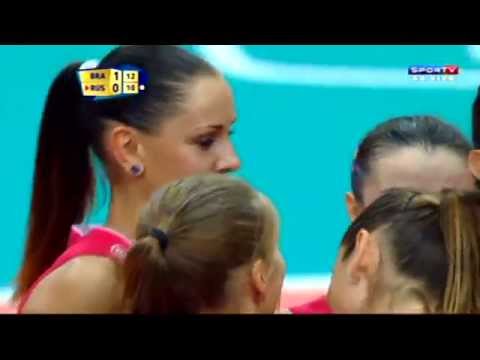 RÚSSIA X BRASIL - Mundial de Vôlei Feminino 2014 - 2ª FASE