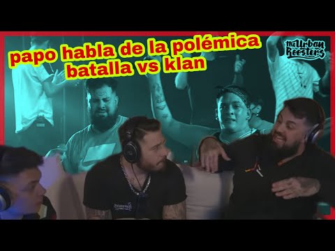 PAPO REACCIONA A SU BATALLA CON Klan | papo vs klan fms Argentina 2020 jornada 2