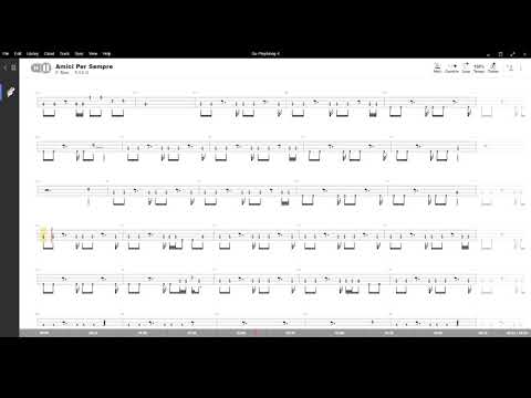 Amici per sempre ( Pooh )  ,Tablatura e base Senza Basso - Backing bass track - NO BASS