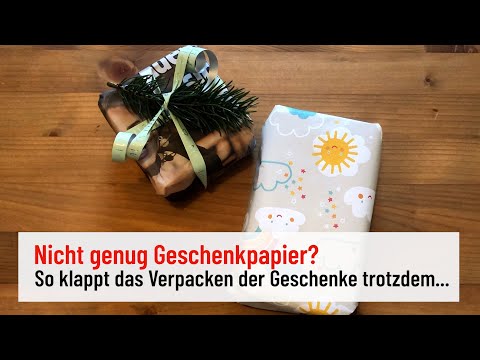 Kein Geschenkpapier zu Hause? So gelingt es trotzdem...