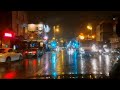 Night Drive In Heavy Rain Dublin Ireland Rain Sound With Chill Music