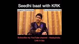 Seedhi Baat with KRK | Harsh Beniwal | Roasting KRK