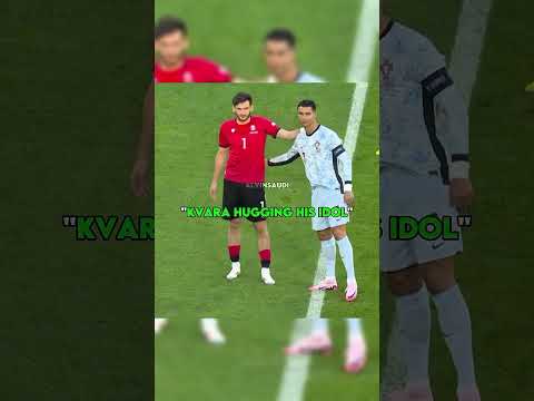 Big Respect to Kvaratskhelia.He Respect Ronaldo #shorts