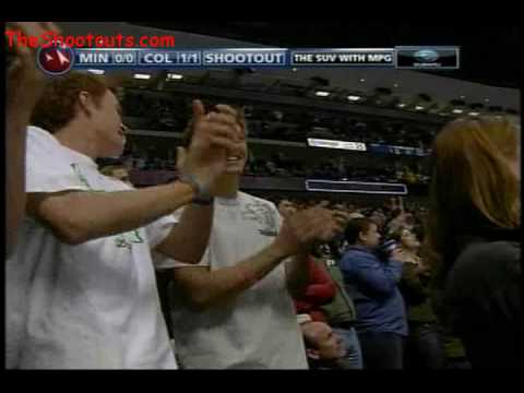 Wojtek Wolski (COL) vs. Josh Harding (MIN) Shootout April 6, 2008
