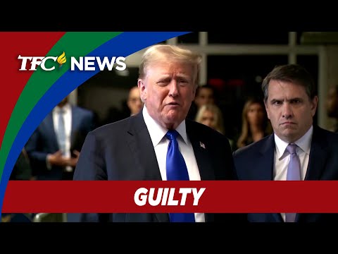 Trump found guilty in hush money case; Democrats welcome conviction TFC News New York, USA