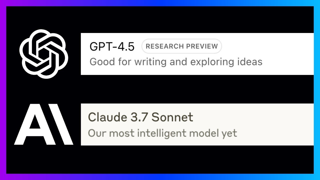 OpenAI's GPT 4.5 ChatGPT Compared to Anthropic Claude 3.7 Sonnet