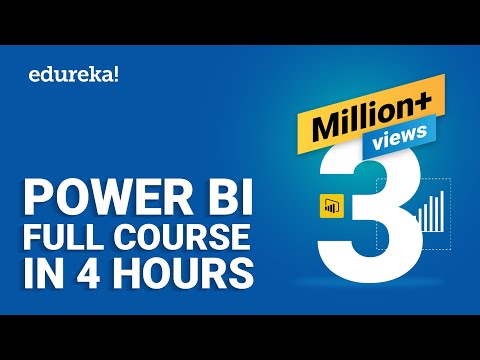 Power BI Full Course - Learn Power BI in 4 Hours | Power BI Tutorial for Beginners | Edureka