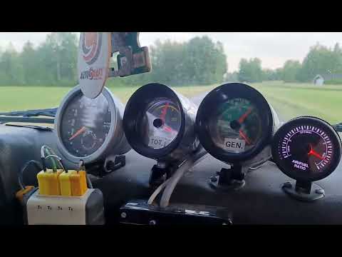 Driving with wood as fuel