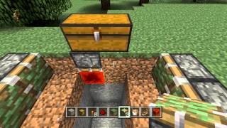 Minecraft: How to Make a Trap Chest Pitfall Trap! | Tutorial [Xbox & Playstation]