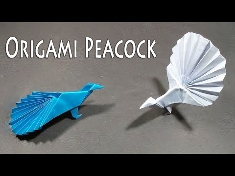 How to make a paper Peacock | Origami Peacock Making | 3D DIY Paper Peacock