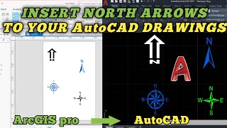 Download lagu Import North Arrow to your AutoCAD Drawing || No manual drawing import directly from arcgis pro mp3