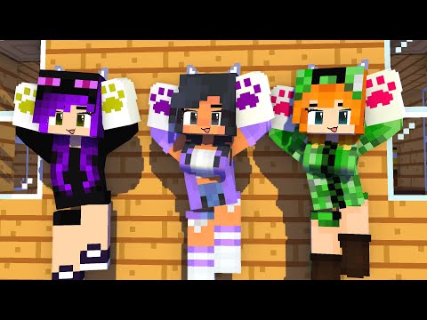 YAY ARIGATO ADAMBARAI SHUFFLE CUTE APHMAU CREEPER ENDERGIRL - MINECRAFT ANIMATION #shorts