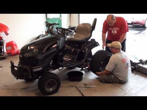 How To:(Hydro-Gear G730 Oil) Craftsman GT5000 Tractor