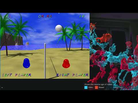 Playing Blobby Volley by Daniel Skoraszewsky & Silvio Mummert (& Daniel Knobe)