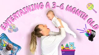 HOW TO ENTERTAIN A BABY 3-6 Months Old UK | TOYS and BABY SENSORY at home