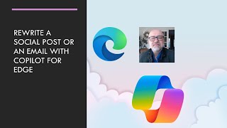 Rewriting any text including an email with Copilot for Edge