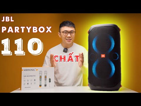JBL PARTYBOX 110 - Loa Party QUẨY TẾT cực sung - Công suất khủng 160W, tặng kèm micro