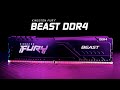 Оперативна пам'ять Kingston FURY Beast DDR4-3600 65536 MB Black PC4-28800 (Kit of 2x32768) (KF436C18BBK2/64) 9