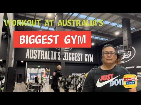 WORKOUT AT AUSTRALIA’S BIGGEST GYM 🏋️‍♂️🇦🇺