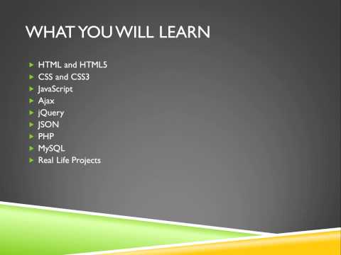 Become a Professional Web Developer Course | What You Will Learn